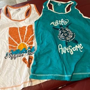 2 Lazy One sleep tanks size medium